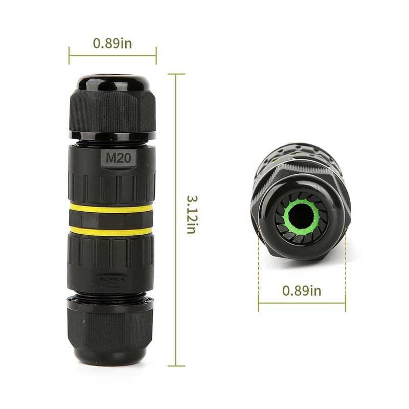 IP68 Waterproof Junction Box Outdoor External Sleeve Coupler,M20 Cable Connector