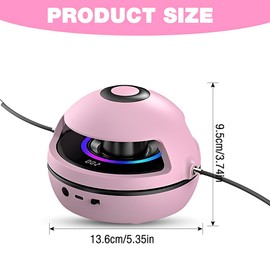 HOVCEH Elektronische Springseil, Intelligente Springseilmaschine, Smart Jump Rope Machine mit Fernbedienung für Kinder, 10 Geschwindigkeitsstufen, LED-Bildschirm, Bluetooth Musik, Farblicht