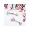 IS Gift Facial Rollers Jade & Rose Quartz, Rose