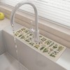 15" X 5.5" Kitchen Sink Splash Guard Faucet Mat Floral