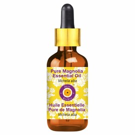 dève herbes Pure Magnolia Essential Oil (Michelia alba) with Glass Dropper Natural Therapeutic Grade Steam Distilled 15ml (0.5 oz)