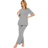 WiWi Women's Viscose from Bamboo Pajamas Set Short Sleeve with
