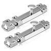 XFORT® 2 Pack Polished Chrome Door Bolt, Surface Mounted Sliding