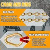 SENKEYFE G80 V Bridle Chain,5/16 in × 2 Ft Towing