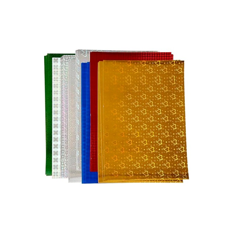 Creativ 449470 Holographic Paper, A4 21x30 cm, 120 g, 8asstd