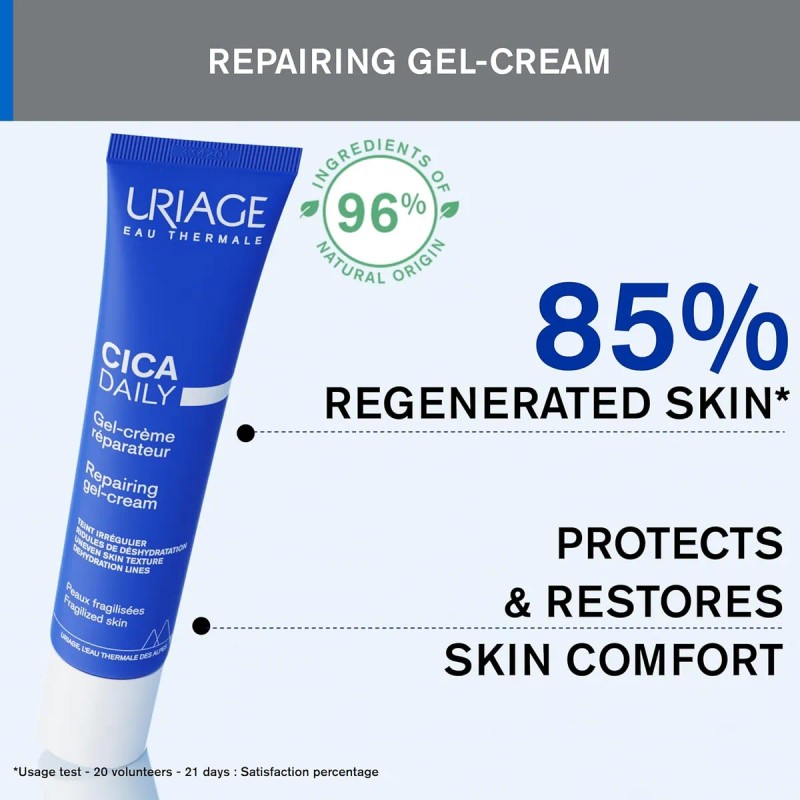 Uriage Cica-daily - Gel Reparador Para La Cara | Hecho