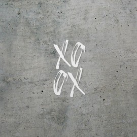 Decal Stickers of Xo (White) (Set of 2) Luxury Weatherproof Vinyl Decal Stickers for Laptop Desktop Smartphone Car Dirt Bike Wall Console - ANDVER10a1373WH_102023