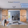 EaseLife 16 FT Double Door Sliding Barn Door Hardware Track