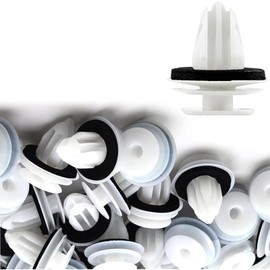 Car Trim Clips, 100 pcs Universal Auto Panel Fixing Fence Panel Clips, Plastic Push Rivets for Car Boots, Interior Doors, Bumpers & More - Durable White Car Retainer Mounting Clips