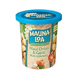 Mauna Loa Premium Roasted Macadamia Nuts, Garlic Onion Flavor, 4 Oz Cup (Pack of 6)