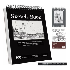 Cc Cuaderno De Dibujo Y Bocetos A4 + Cuaderno De Bocetos En