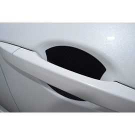 Cupeez for Cars Made in USA Black Carbon Friber Auto Accessory Car Door Handle Scratchs Guards Protector Fits Mazda CX-3 (4pk)