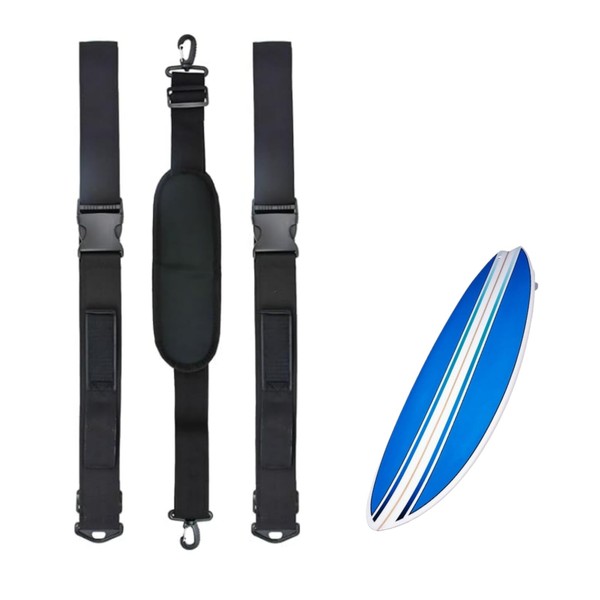 GOLRISEN Surfboard Carrying Strap, Surfboard Shoulder Strap, Adjustable Paddle Board,