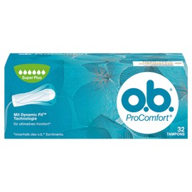 O.B.Tampons Procomfort with Dynamic Fit and Silk Touch Surface (2 x 32 Pack)