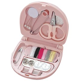 Portable Sewing Box, DIY Sewing Supplies, Mini Travel Sewing Kit, Portable Sewing Accessories, Portable Sewing Tool, Mini Travel Sewing Hand Sewing Needles for Adults, Beginners, Home Use (Pink)