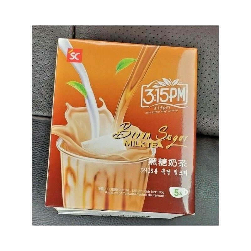3:15PM 2 PACK 3:15PM BROWN SUGAR MILK TEA , TEABAGS