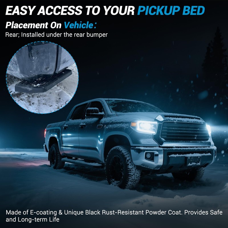 keriolee Retractable Bed Step Bumper Step for Toyota Tundra Bed
