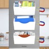 3 Pockets Magnetic File Holder for File Cabinets, Refrigerator, Whiteboard,