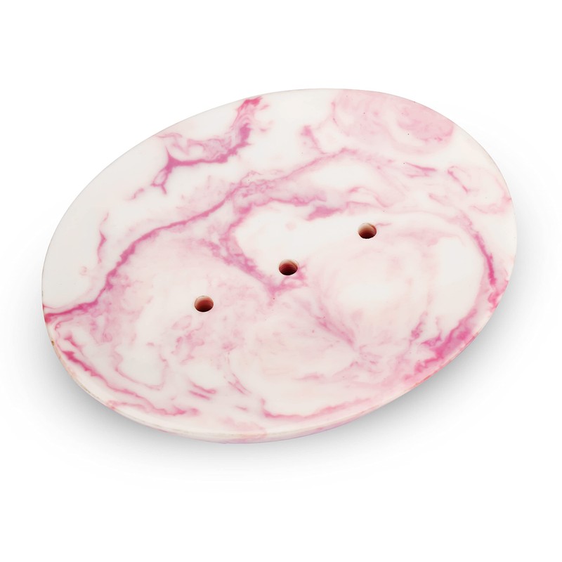 Ajuny Soap Dish Holder Shower, Resin Soap Dishes Self-Draining for