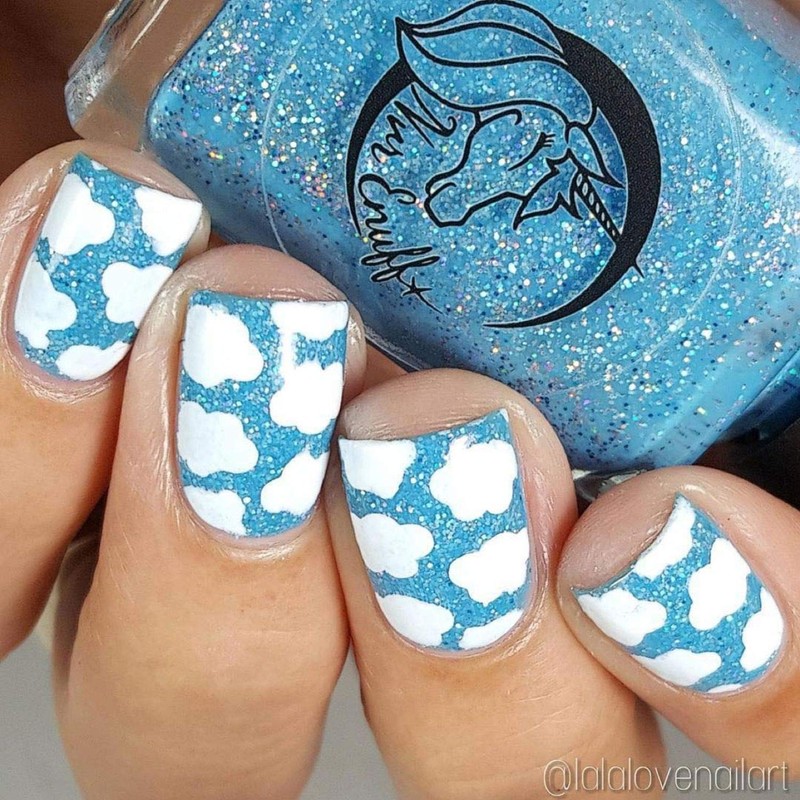 Whats Up Nails - Clouds Vinyl Stencils for Nail Art