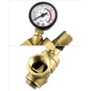 QWORK® DN20 Brass Water Pressure Regulator with Pressure Regulator Pressure
