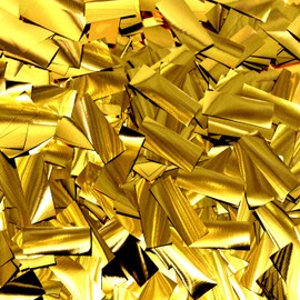Gold Foil Metallic Strips Wild One Table Scatter Sprinkles Sequins Decorations, 60g