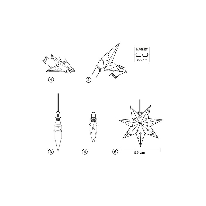 Star Trading Christmas Star Dot 3D Paper Star Christmas in