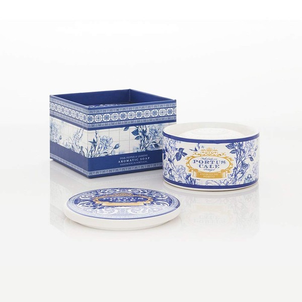 Castelbel Portus Cale Gold and Blue Pink Pepper and Jasmine Soap in Jewel Box