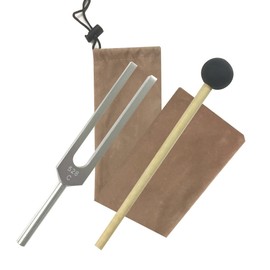 Happy Home Tuning Fork, 528 Hz, Rubber Mallet Set, Healing, Purification