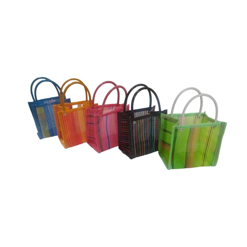 10 Bolsas de plastico para dulceros plegables lavables reutilizables bolsitas
