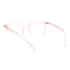 PASTL Blue Light Blocking Glasses Square Pink Clear Transparent Ombré