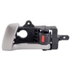 TRQ Driver Side Interior Door Handle Silver Compatible with 2007-2012