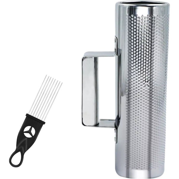 No Brand Guiro Stainless Steel Guiro Instrument 8" 3" Latin