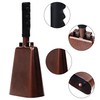 Belle Vous Steel Metal Cow Bell with Handle - 27.5