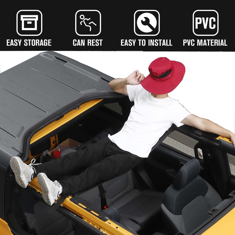 Jimen for 2021+ Bronco Hammock, Car Roof Top Hammock Compatible