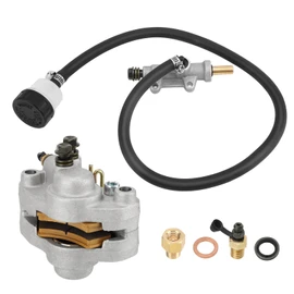Rear Brake Caliper & Master Cylinder for Polaris Scrambler 400 500 1998-2004 Magnum 325 500 Xpedition 325 425 1999-2001 Trail Blazer 250 400 Trail Boss 325 330 Xplorer 250 400 Sport 400 1999-2004
