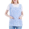 Nanxson Women Cobbler Apron with 2 Patch Pockets,Smock with Buttons