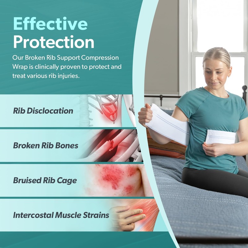 BraceAbility Plus Size Broken Rib Brace - Rib Protector Compression