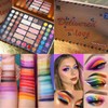 42 Colors Eyeshadow Palette with 7 Makeup Brushes Set Waterproof