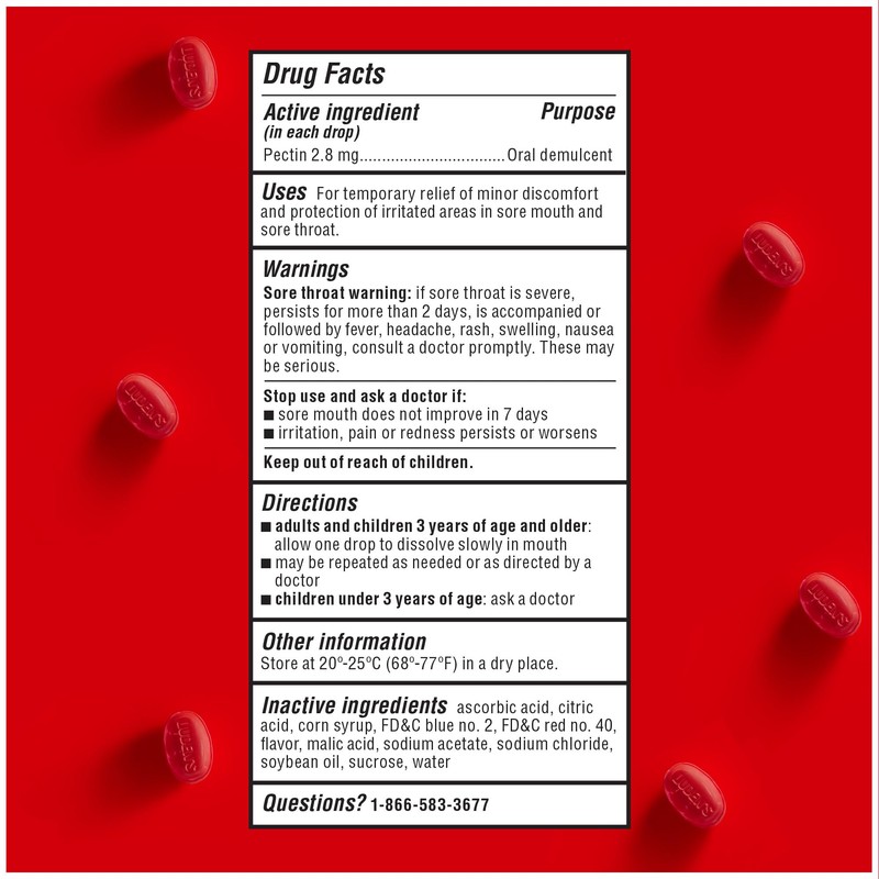 Ludens Throat Drops, Wild Cherry, 90 Count (Pack of 2)