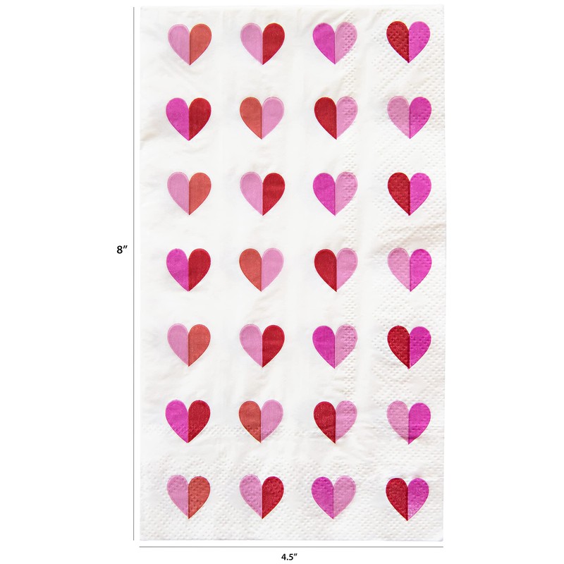 With All My Heart Guest Dinner Napkin (16 count)