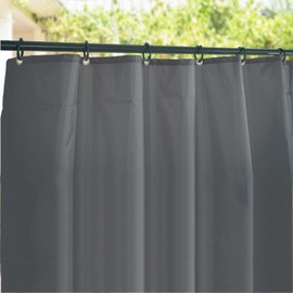 Coverify Outdoor Patio Curtains, Waterproof Curtain for Gazebo Deck Front Porch, Pergola, Living Room, Sun Blocking Privacy Curtain, 120x95in,1 Panel, Grey