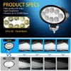 WELLIT 2 x 24 W Oval LED Work Light Headlight