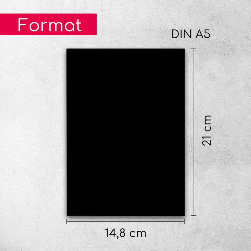 Magstick Set of 6 Polystyrene Panels Black I DIN A4
