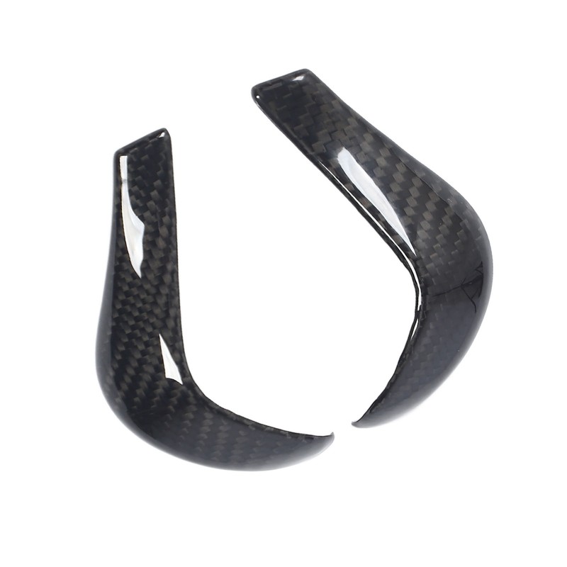 Gear Shift Knob Cover Carbon Fiber Console Shifter Head Trim