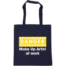 Hippowarehouse Danger Make Up Artist at work Tote Shopping Gym Beach Bag 42cm x38cm, 10 litres