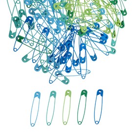 SaktopDeco Safety Pins 2.16 Inch 5 Colors Metal Safety Pins for Handcrafts DIY Sewing Art Craft Pin Pack of 100