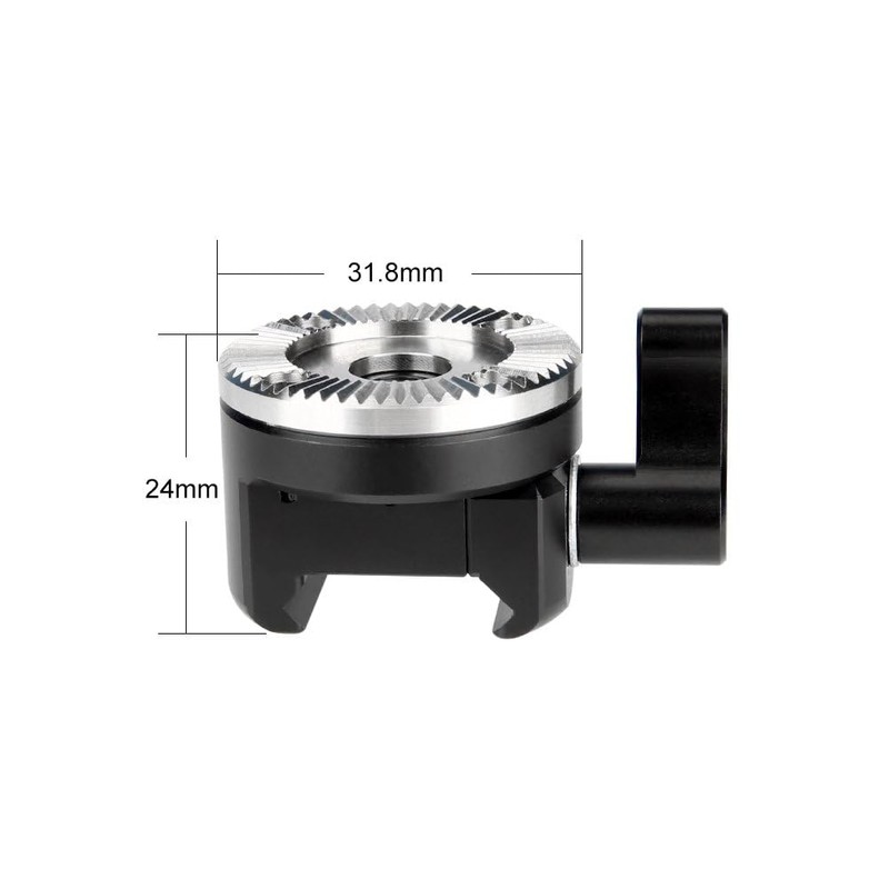 NICEYRIG NATO Rail Clamp to Rosette Mount Adapter for EVF