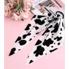 2 Pcs Cow Print Hair Headband Non-Slip Elastic Hair Tie