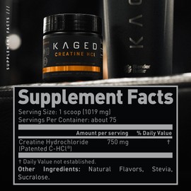 Kaged Creatine HCL Powder 75 Servings Lemon Lime